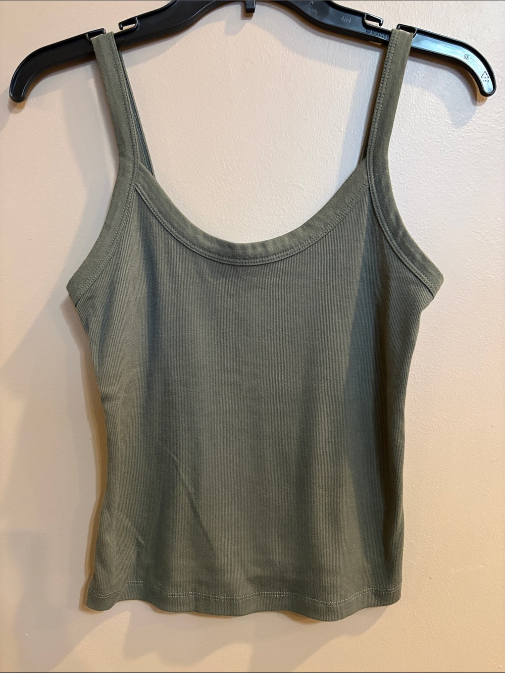 wild fable Olive Ribbed Scoop Neck Tank Top - Picture 3 of 8